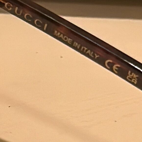 Gucci Women's Round Tortoise Shell Brown Frame Glasses Clear Lenses Optical New - Picture 10 of 14